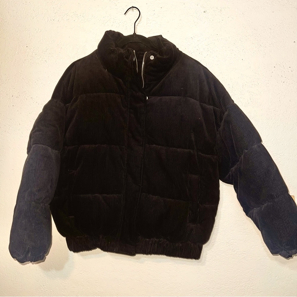 Black puffer jacket